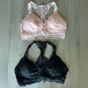 Auden lace bralettes (set)
